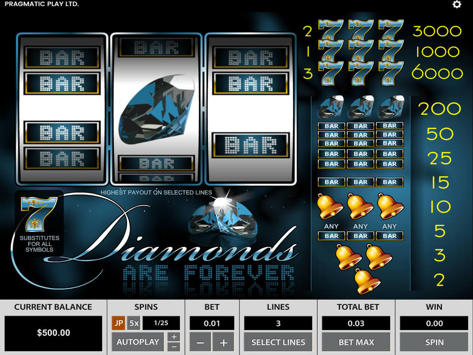 Diamonds are Forever 3 Lines Gameplay